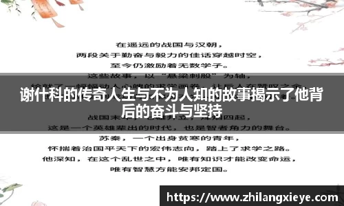 谢什科的传奇人生与不为人知的故事揭示了他背后的奋斗与坚持